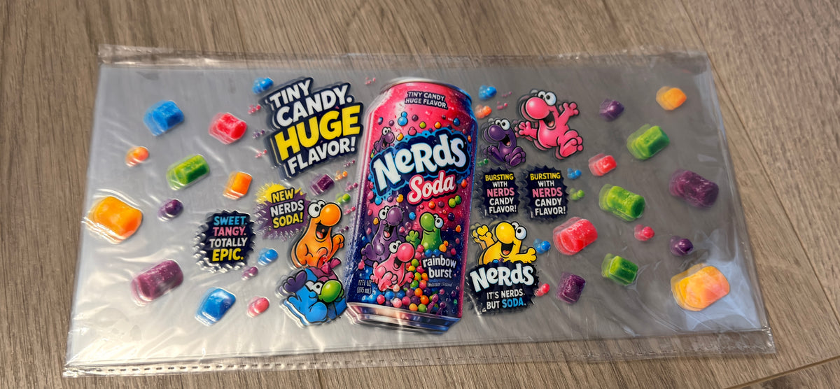Nerds 16oz double sided UV DTF wrap