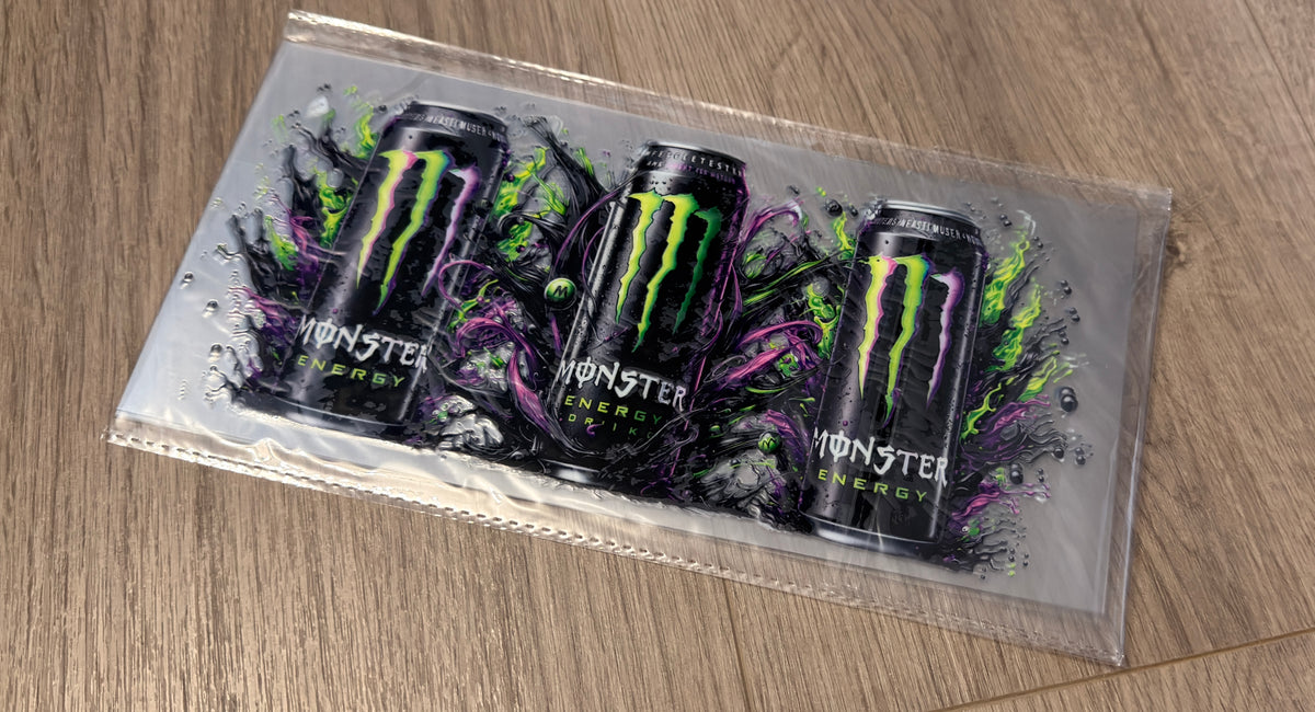 Monster energy 16oz double sided UV DTF wrap