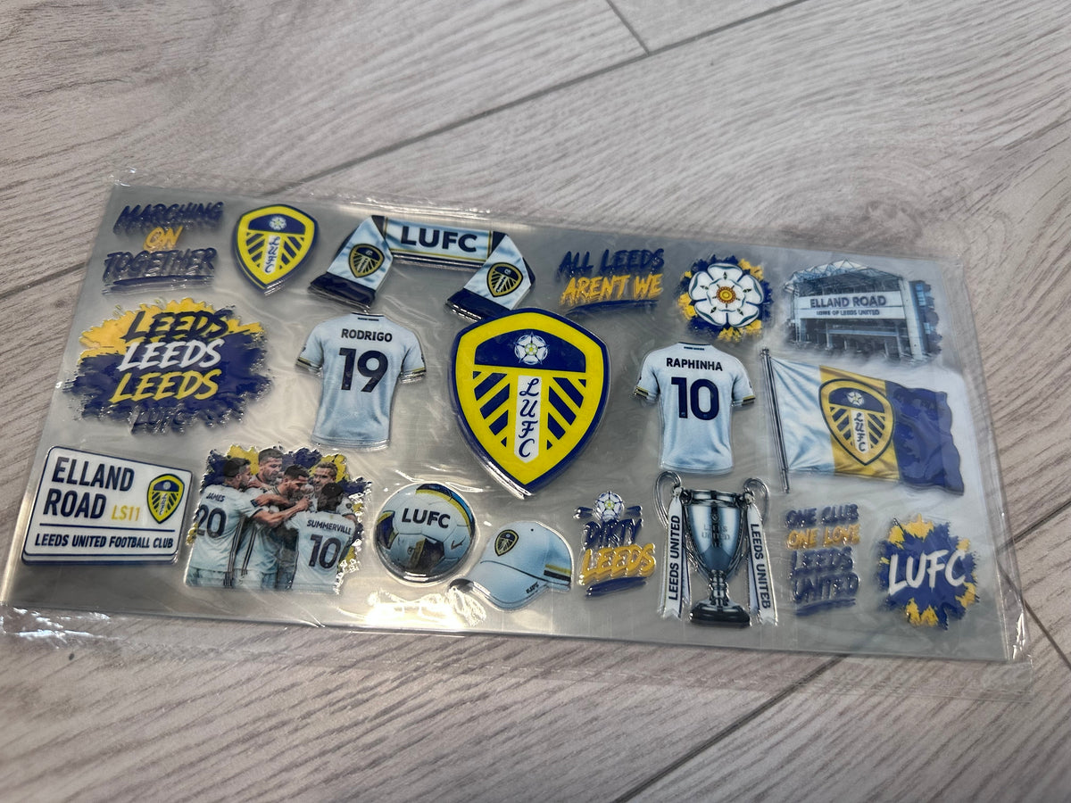 Leeds United FC 16oz double sided UV DTF wrap