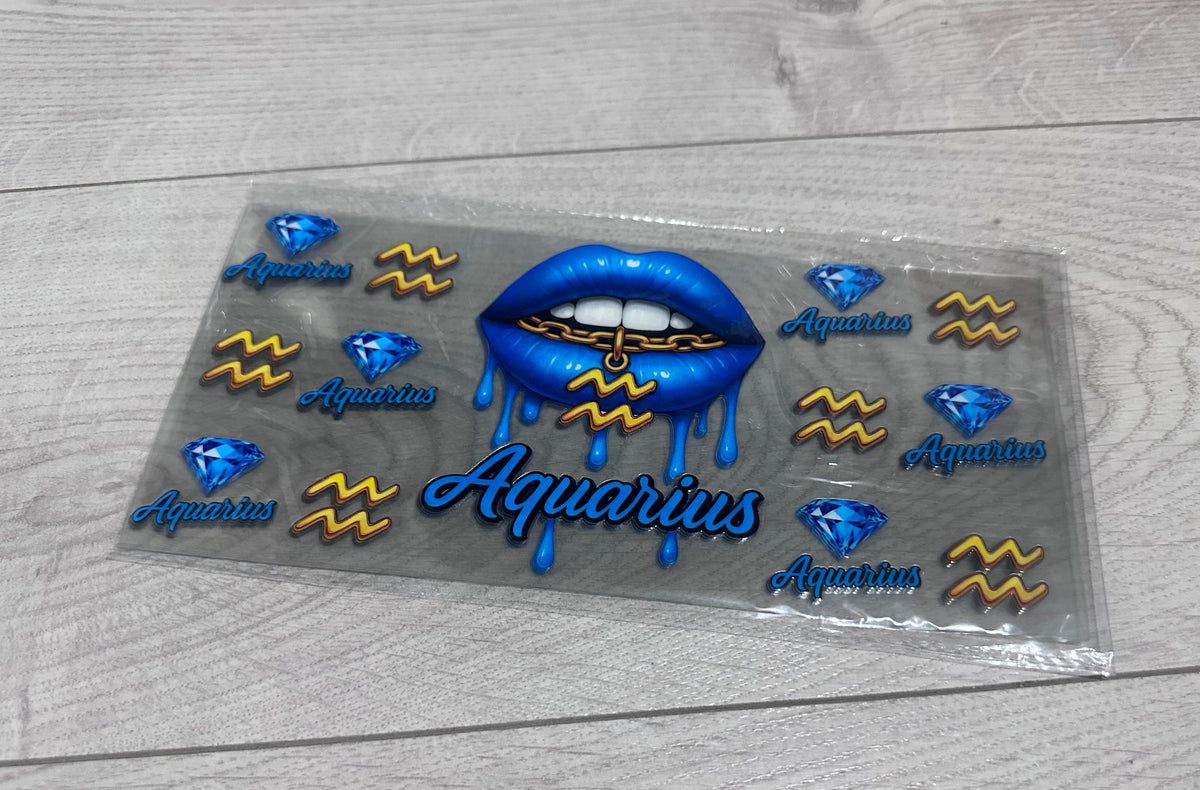 Aquarius 16oz Double sided UV DTF wrap