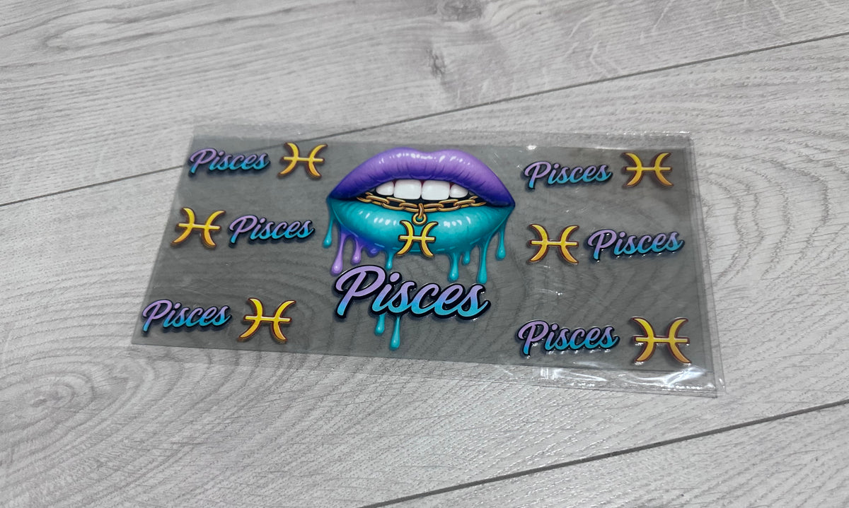 Pisces 16oz double sided UV DTF wrap