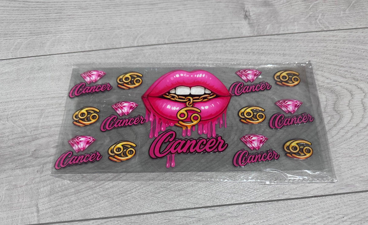 Cancer 16oz double sided UV DTF wrap