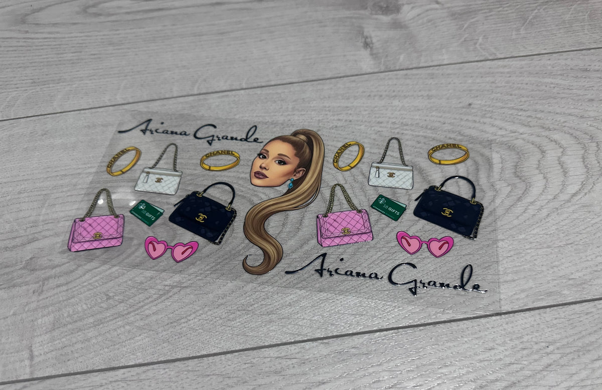 Ariana grande 16oz double sided UV DTF wrap