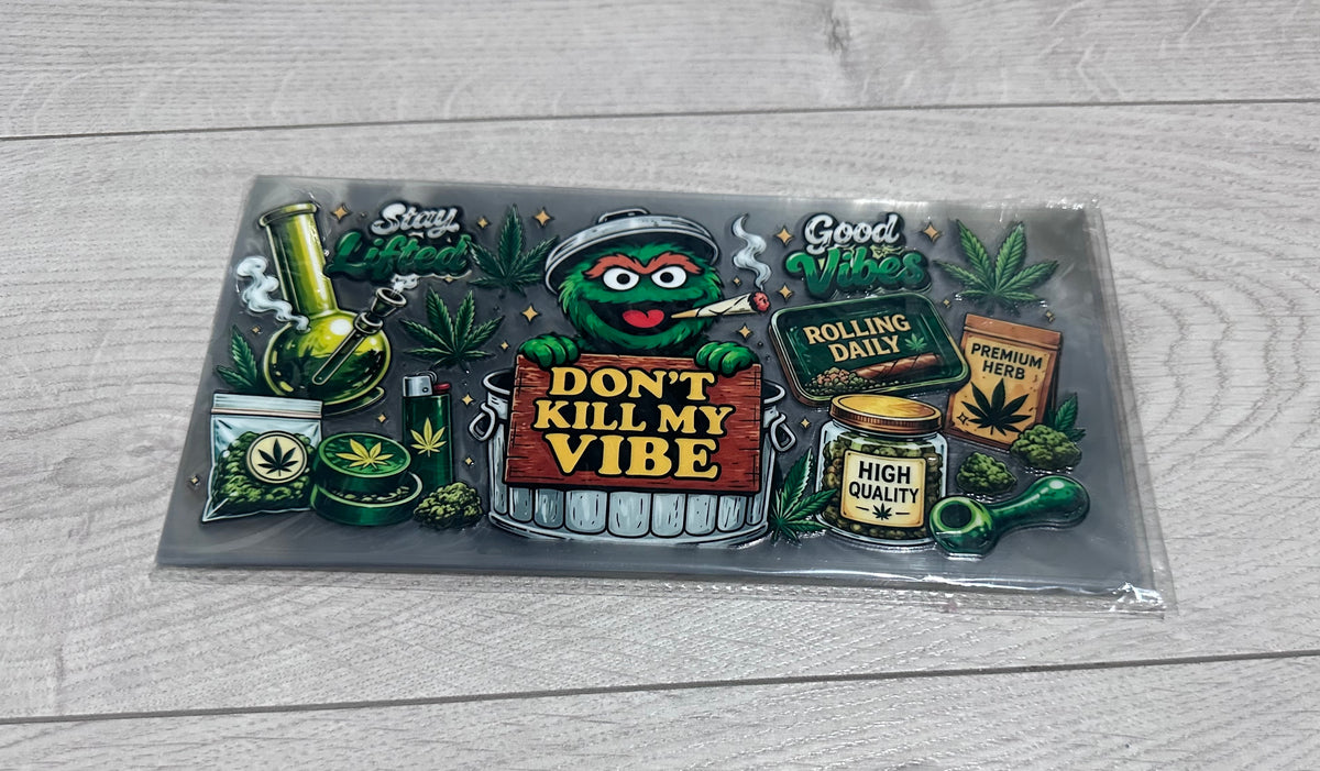 Elmo don’t kill my vibe 16oz double sided UV DTF wrap