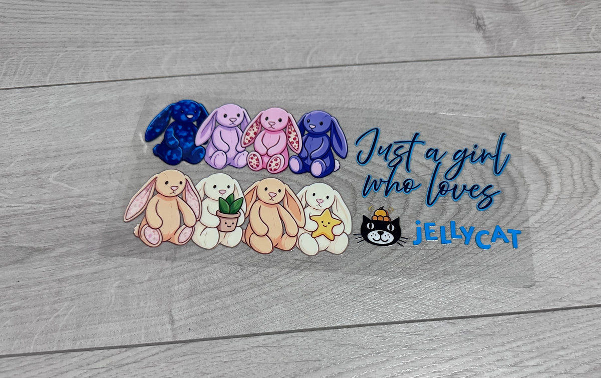 Just a girl who loves jellycats 16oz double sided UV DTF wrap