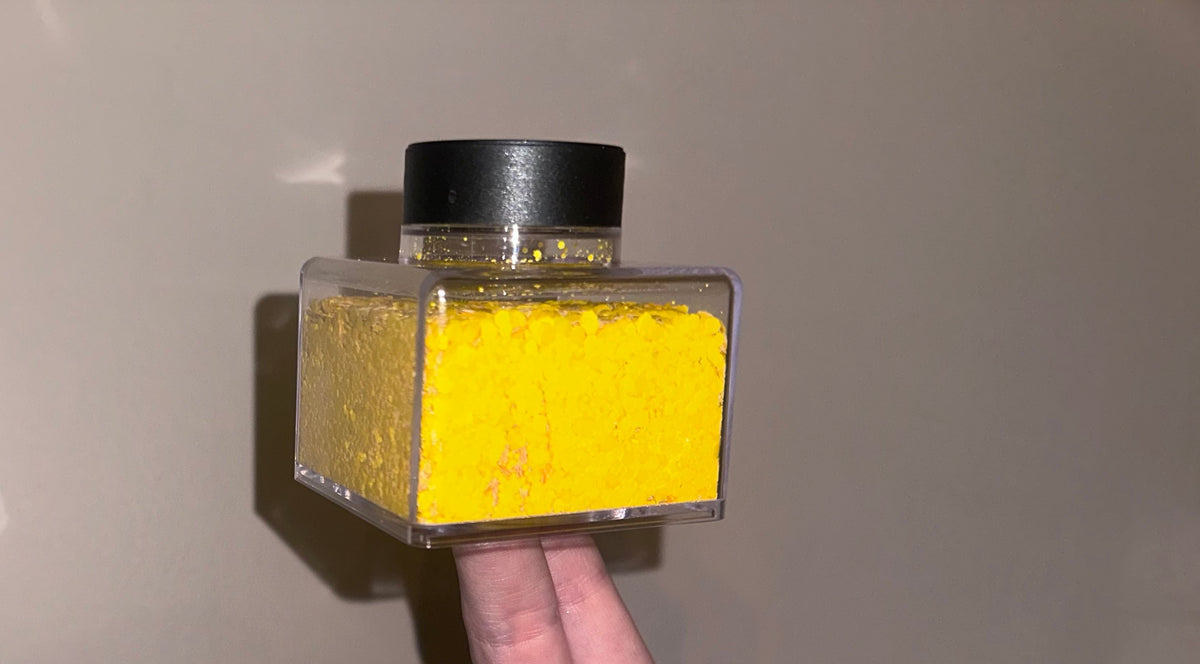 Sunbeam yellow chunky mix PET glitter 50g