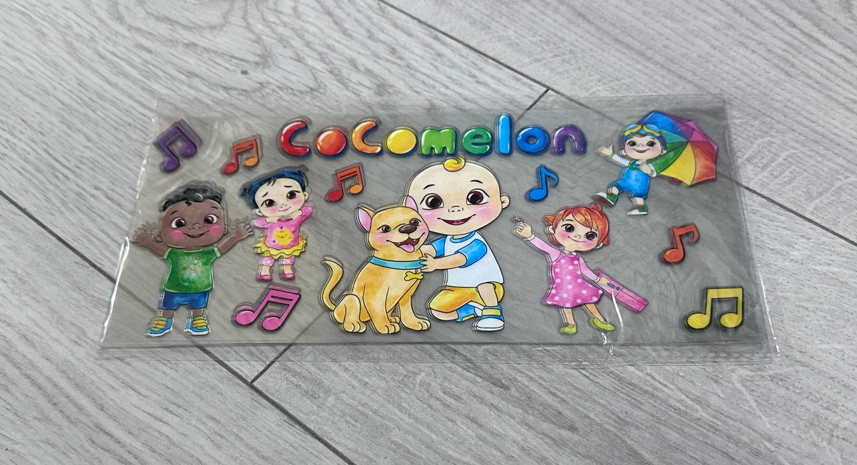 Cocomelon 16oz Double sided UV DTF wrap