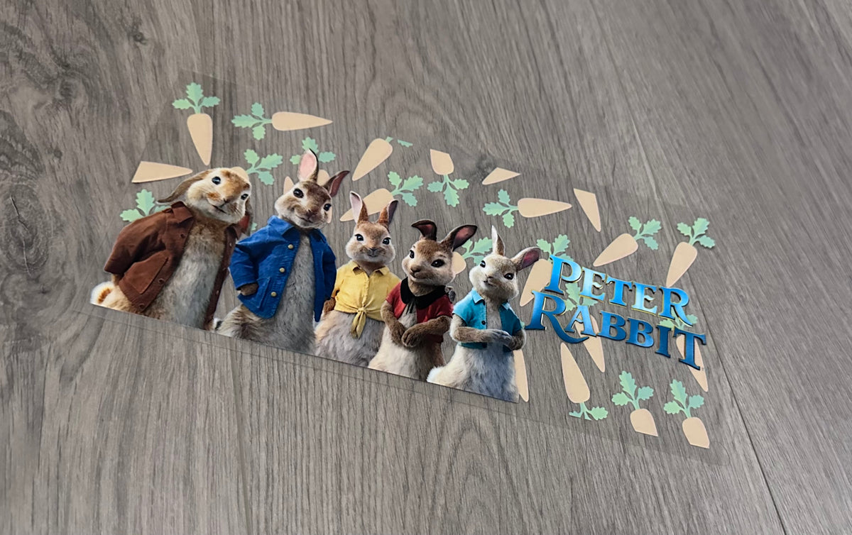 Peter rabbit 16oz double sided UV DTF wrap