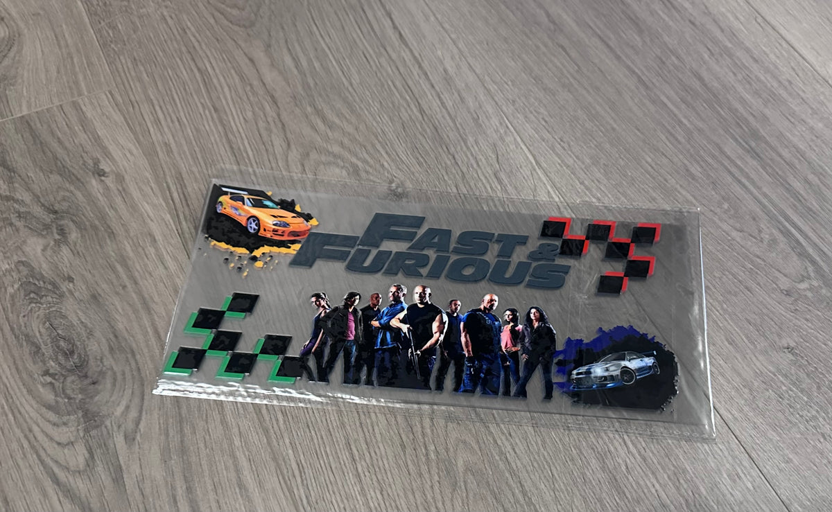 Fast & Furious 16oz double sided UV DTF wrap