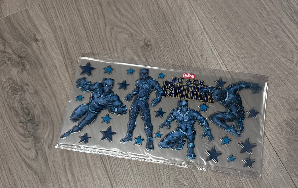 Black Panther 16oz double sided UV DTF wrap