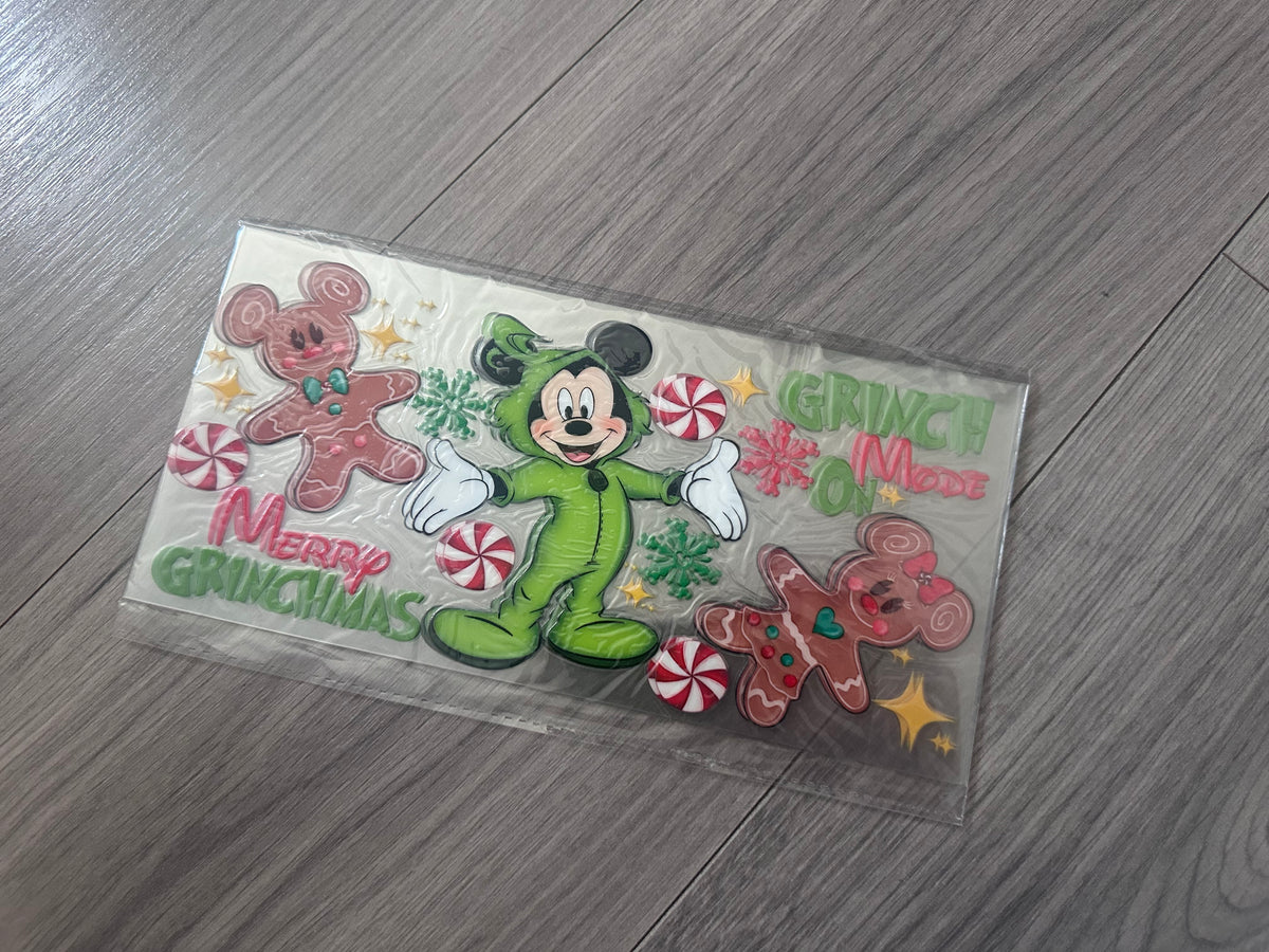 Mickey Mouse 16oz double sided UV DTF wrap