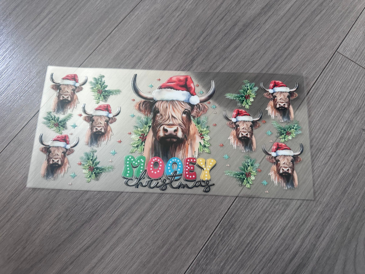Mooey Christmas 16oz double sided UV DTF wrap