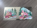 Christmas train 16oz double sided UV DTF wrap