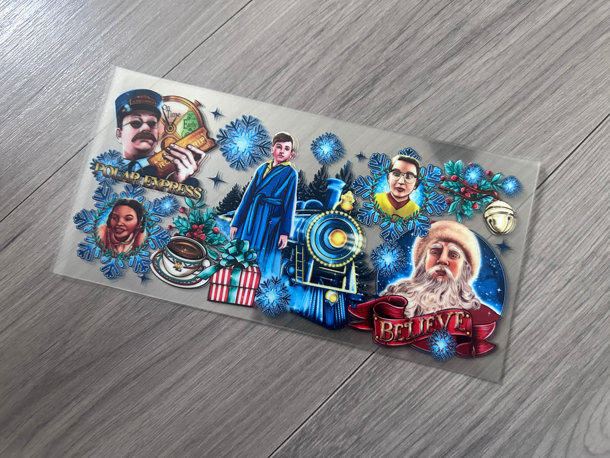 The polar express 16oz double sided UV DTF wrap