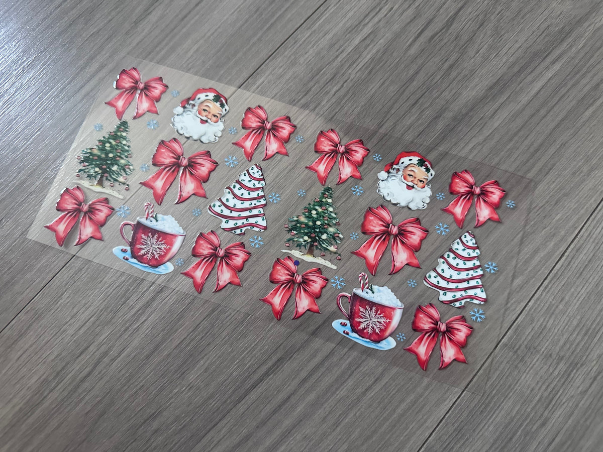 Christmas 16oz double sided UV DTF wrap