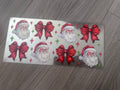 Santa and bows 16oz double sided UV DTF wrap