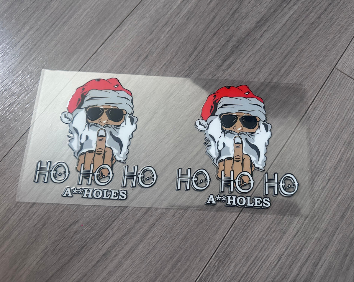 Ho Ho Ho 16oz double sided UV DTF wrap