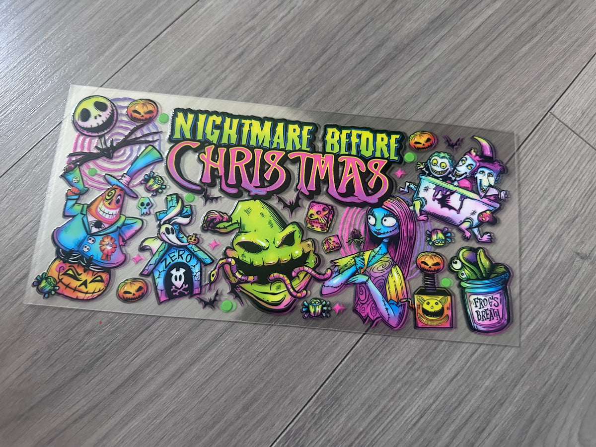 Nightmare before Christmas 16oz double sided UV DTF wrap