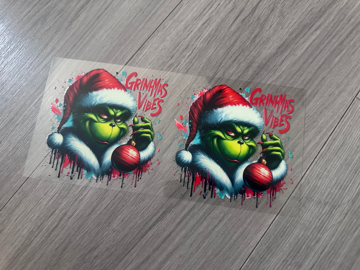 The Grinch 16oz double sided UV DTF wrap