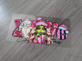Grinch girl 16oz double sided UV DTF wrap