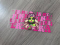 Grinch girl 16oz double sided UV DTF wrap