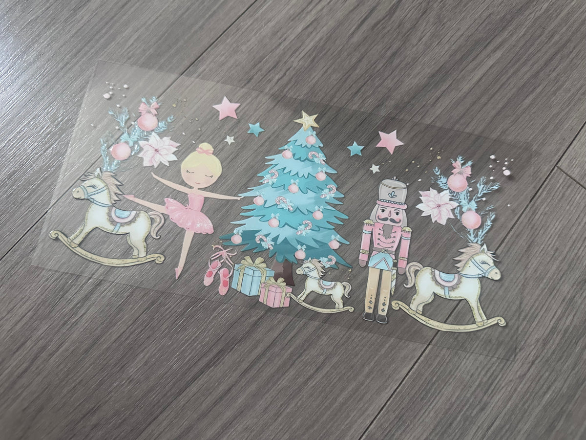 Girly Christmas 16oz double sided UV DTF wrap