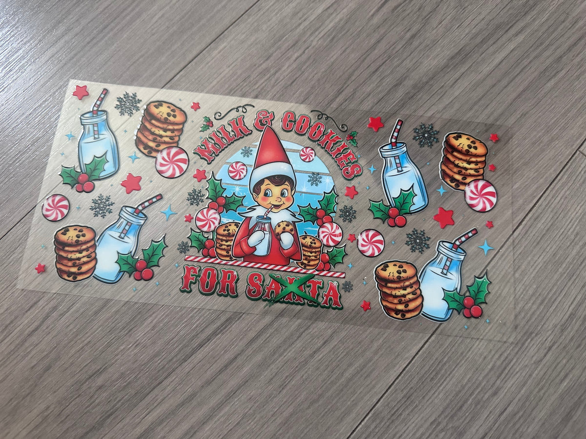 Milk and cookies for… 16oz double sided UV DTF wrap