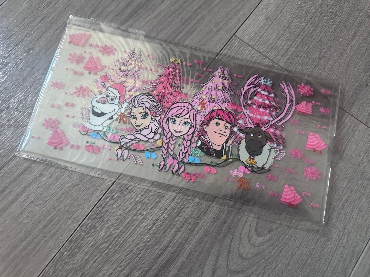 Frozen 16oz double sided UV DTF wrap