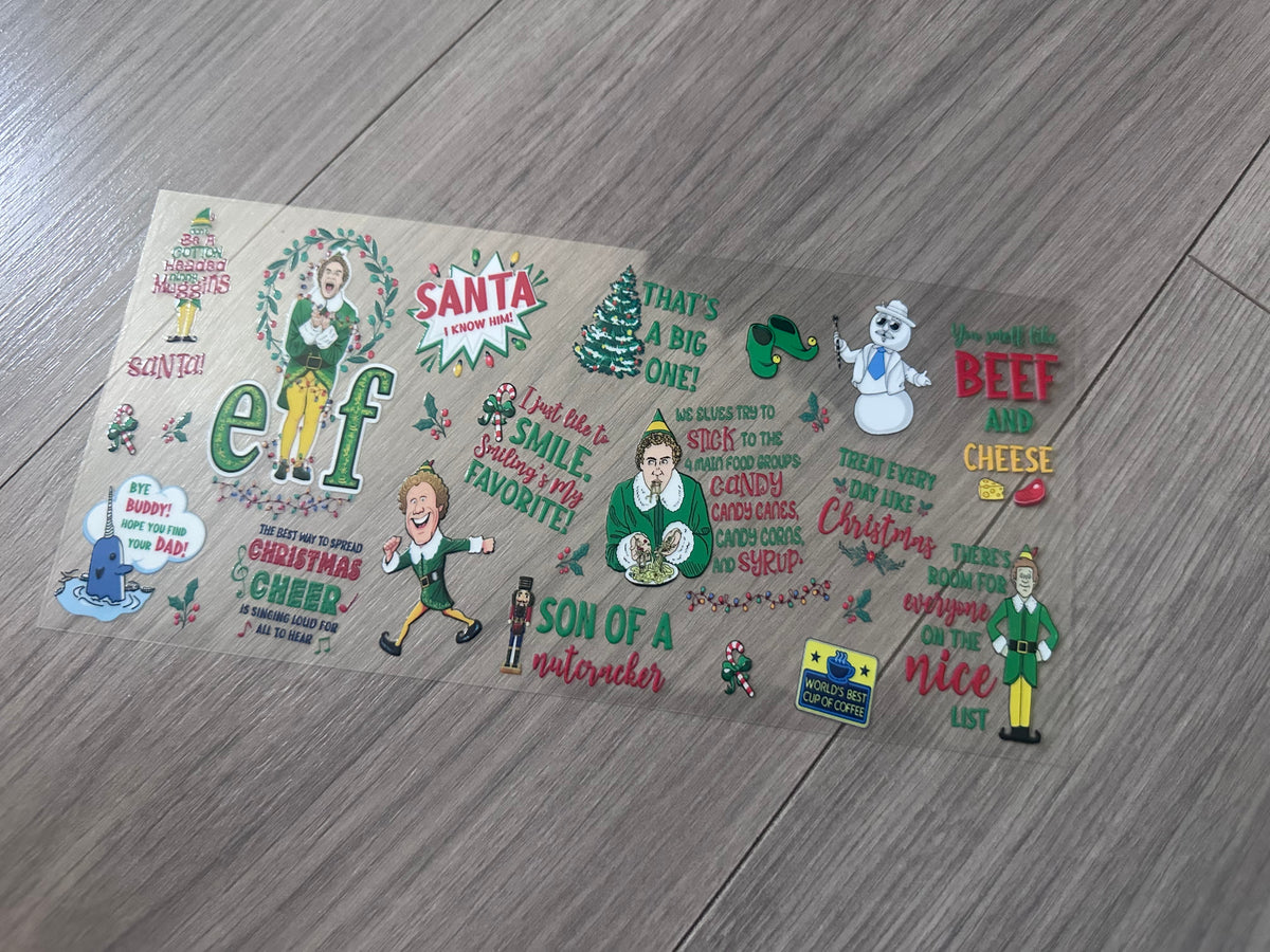 Elf 16oz double sided UV DTF wrap