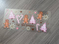 Gingerbread tis’ the season 16oz double sided UV DTF wrap