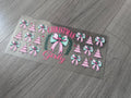 Christmas girly 16oz double sided UV DTF wrap