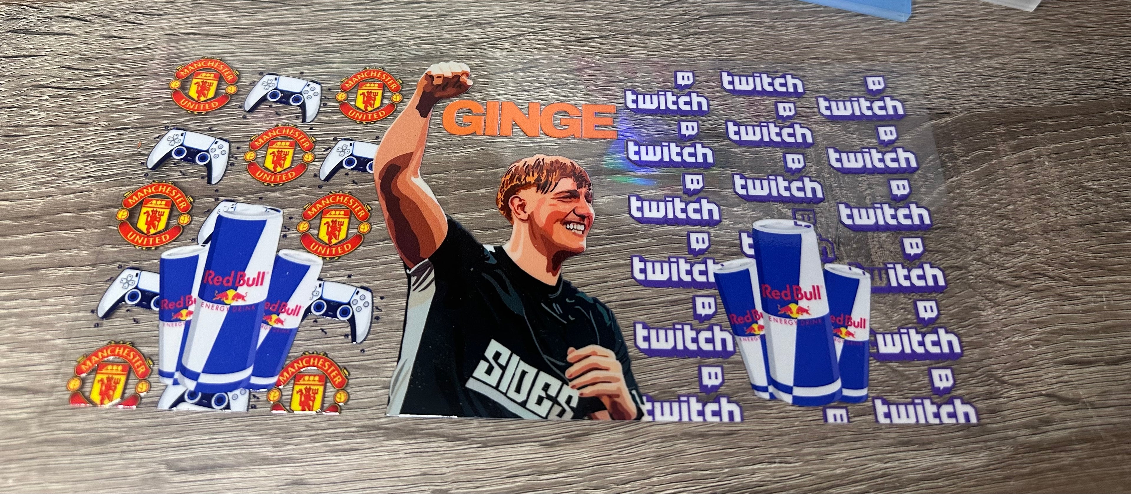 Angry ginge 16oz Double Sided UV DTF wrap