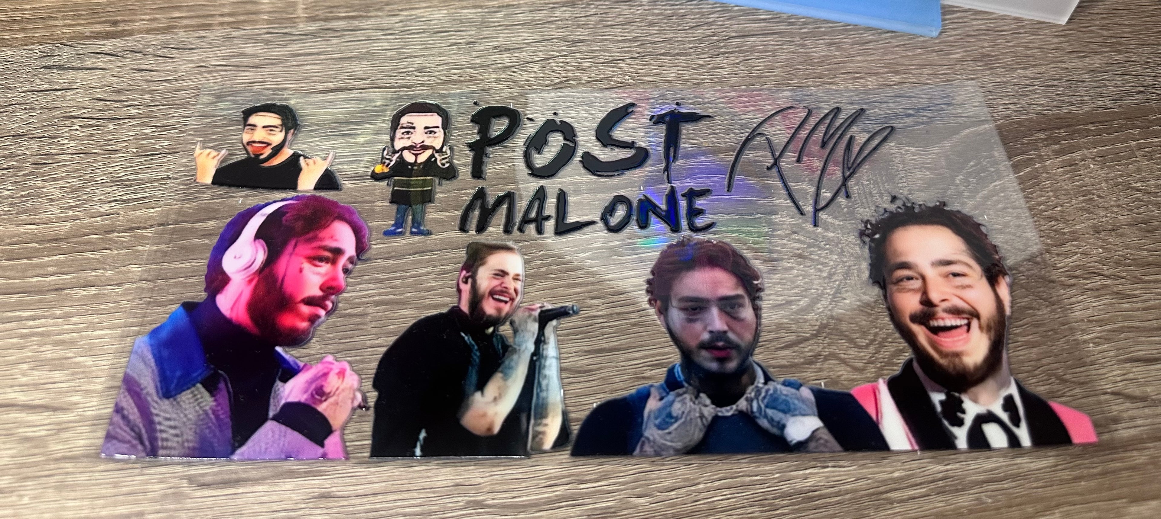 Post malone 16oz double sided UV DTF wrap