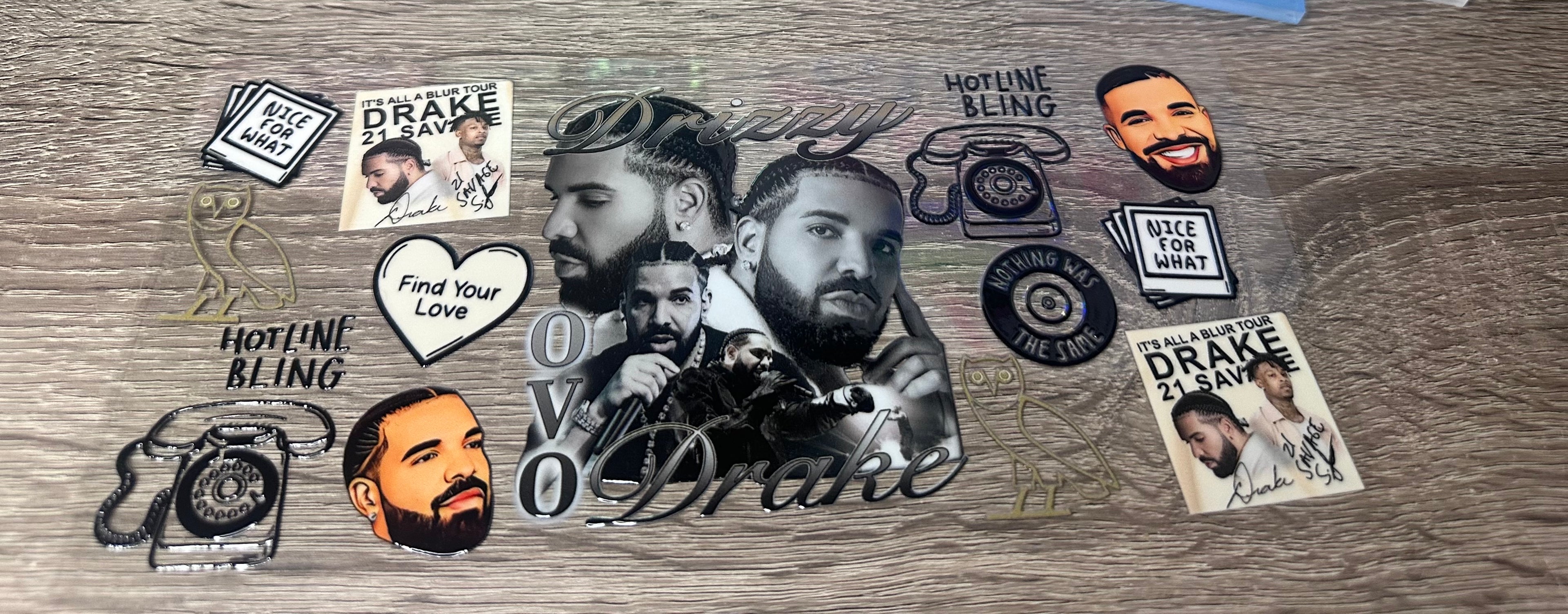 Drake 16oz Double Sided UV DTF Wrap