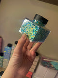 Green Bubble Glitter 50g | Solvent Resistant PET Glitter for Snow Globe Tumblers