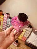 Bright Pink Bubble Glitter 50g | Solvent Resistant PET Glitter for Snow Globe Tumblers