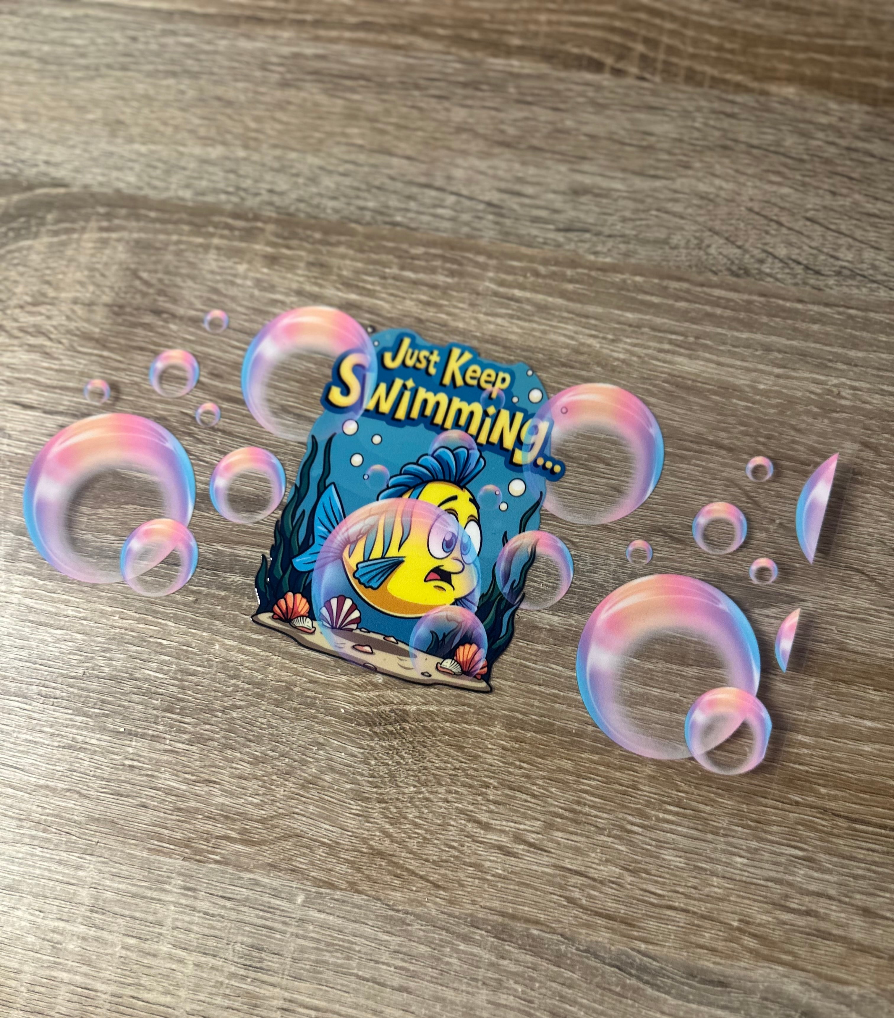 Flounder 16oz Double Sided UV DTF cup wrap