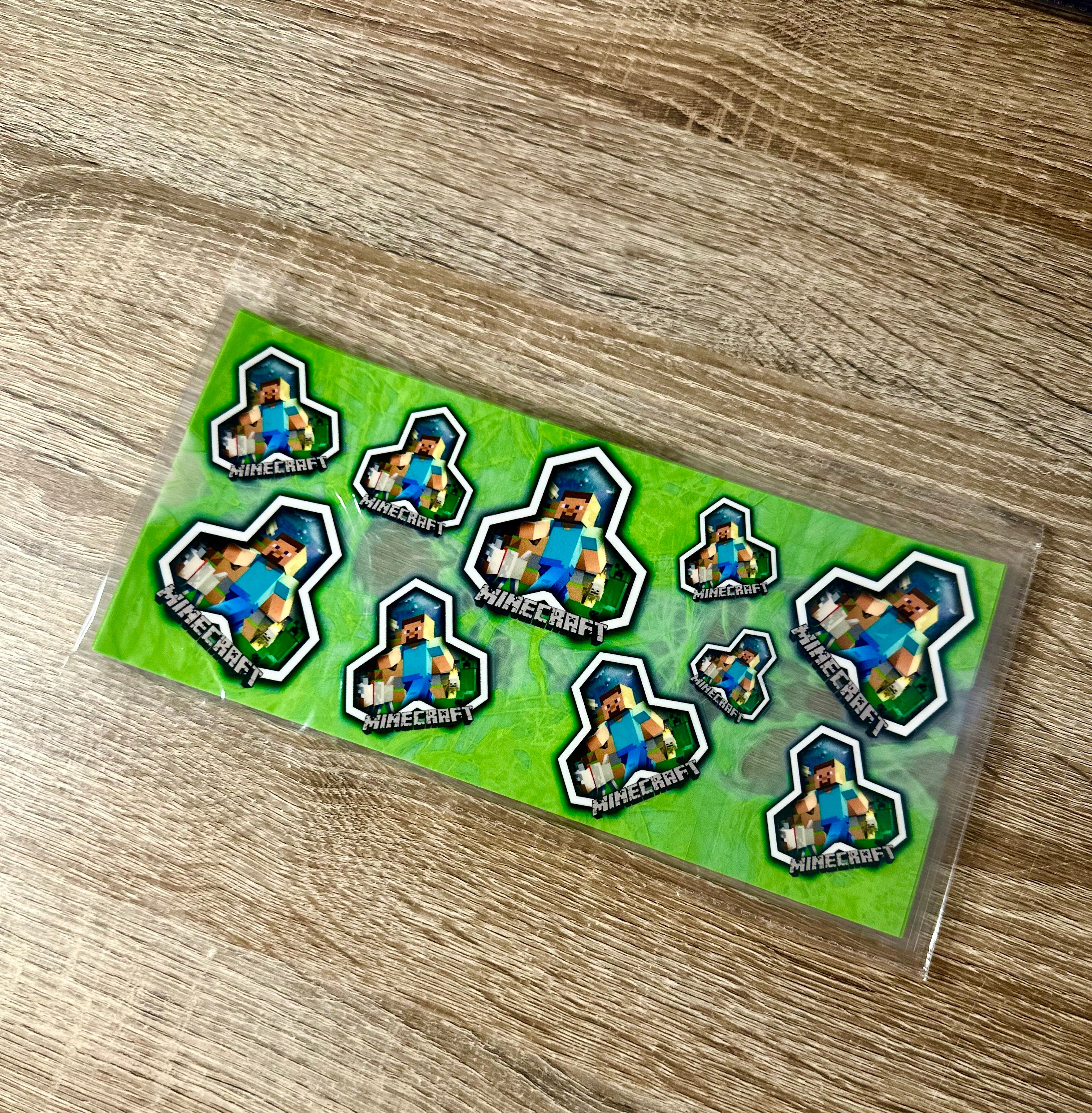 Minecraft 16oz Double Sided UV DTF Wrap