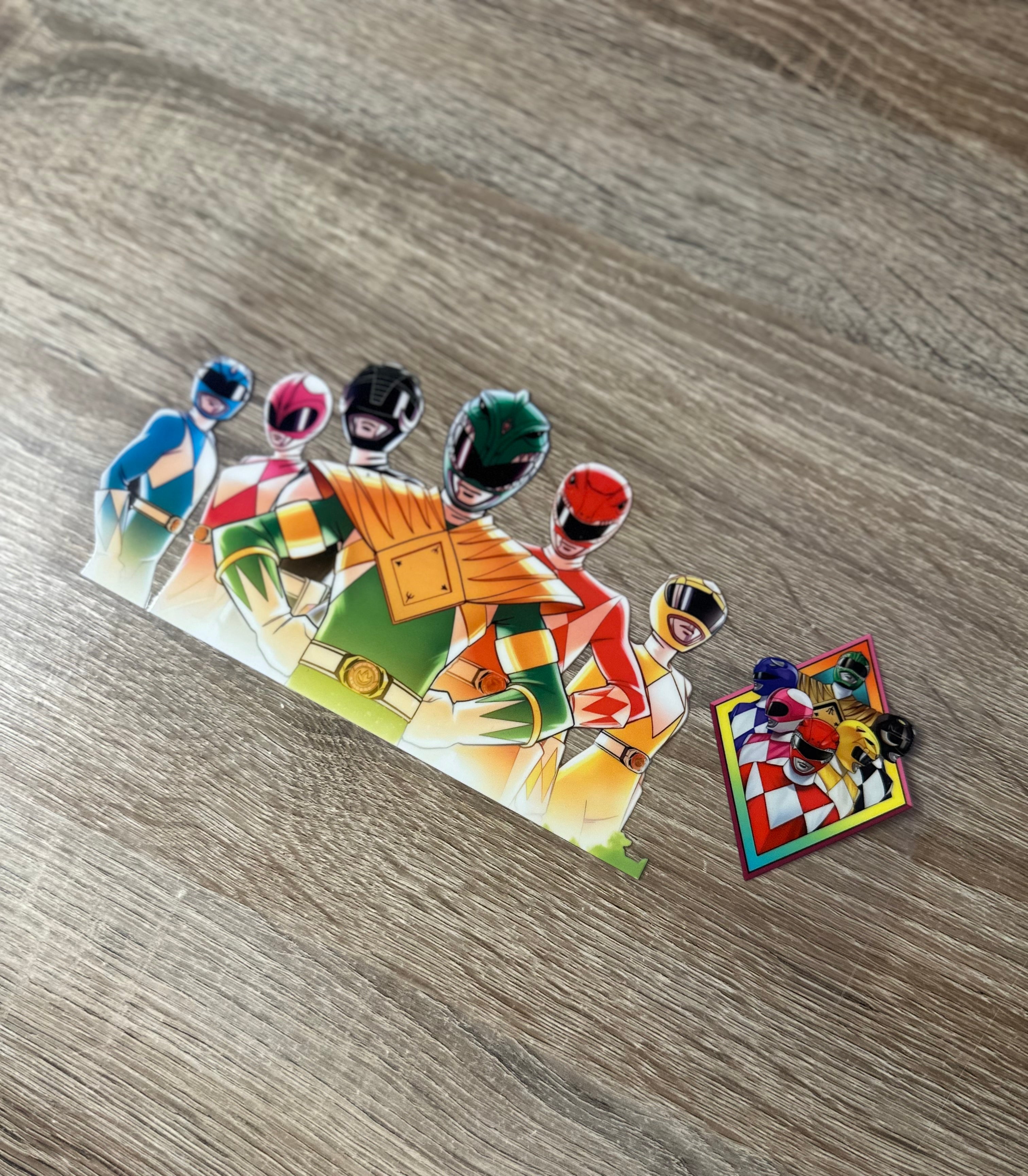 Power Rangers 16oz Double Sided UV DTF Wrap