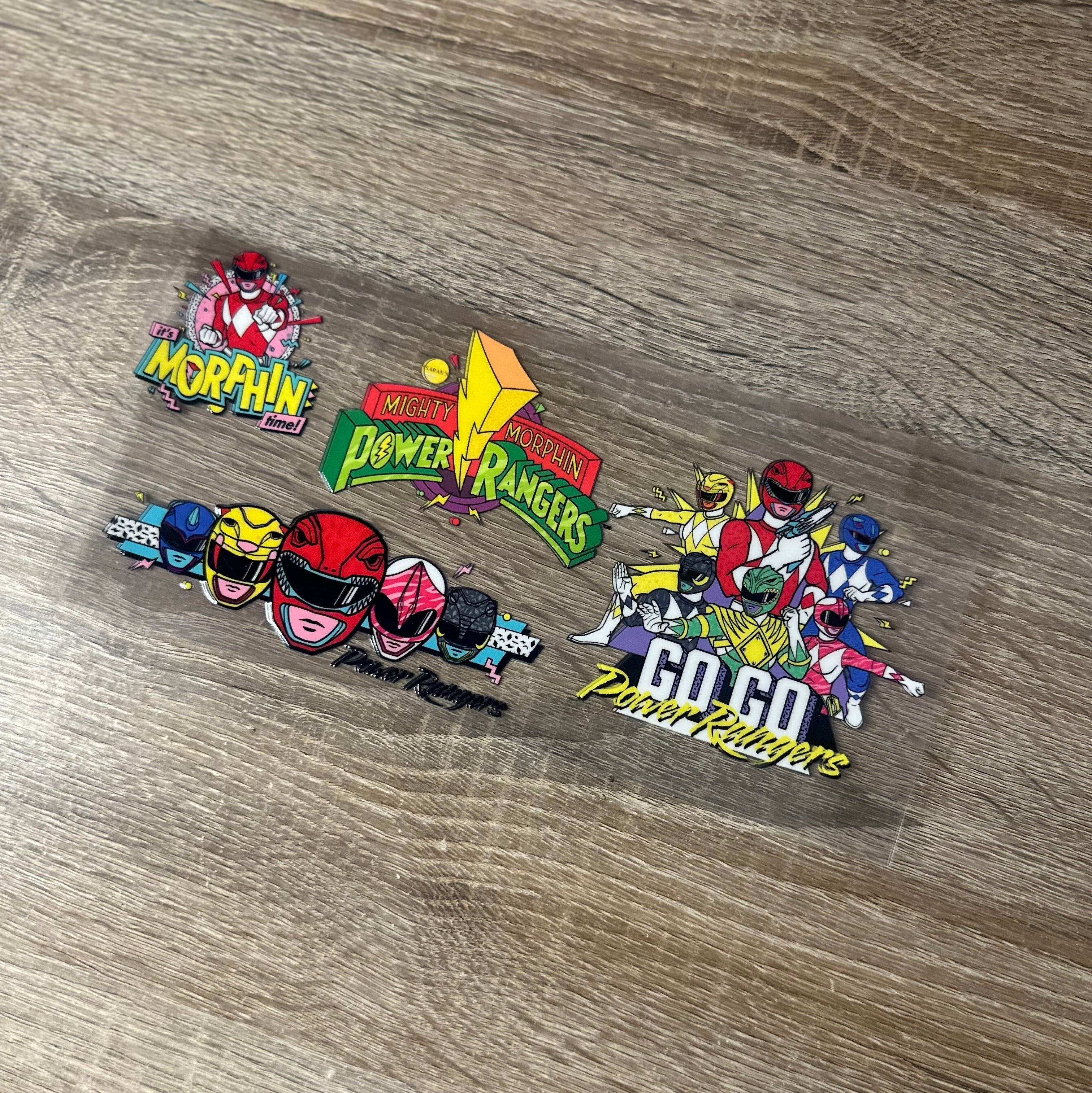 Power Rangers 16oz Double Sided UV DTF Wrap