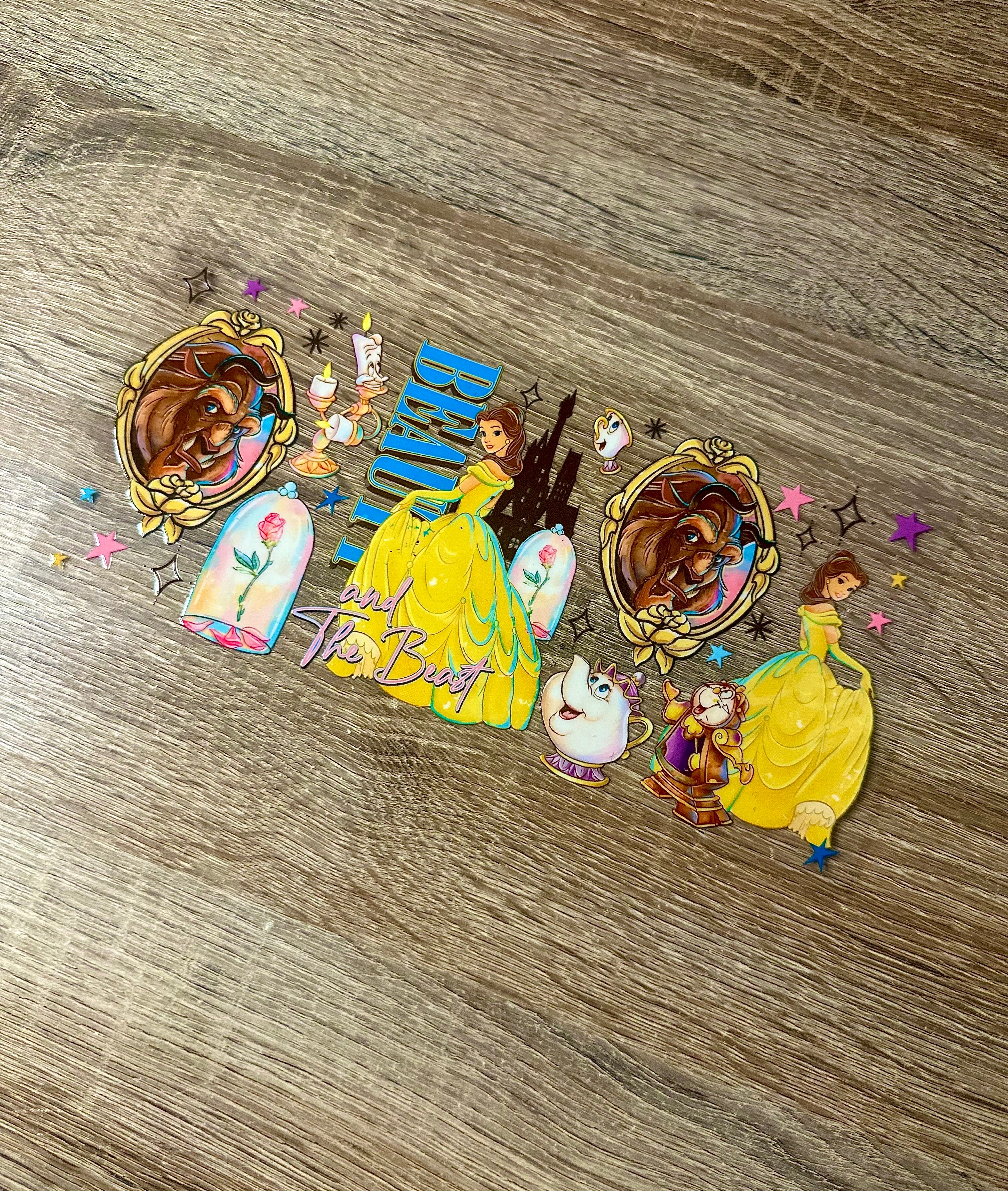 Beauty & The Beast 16oz Double sided UV DTF Wrap
