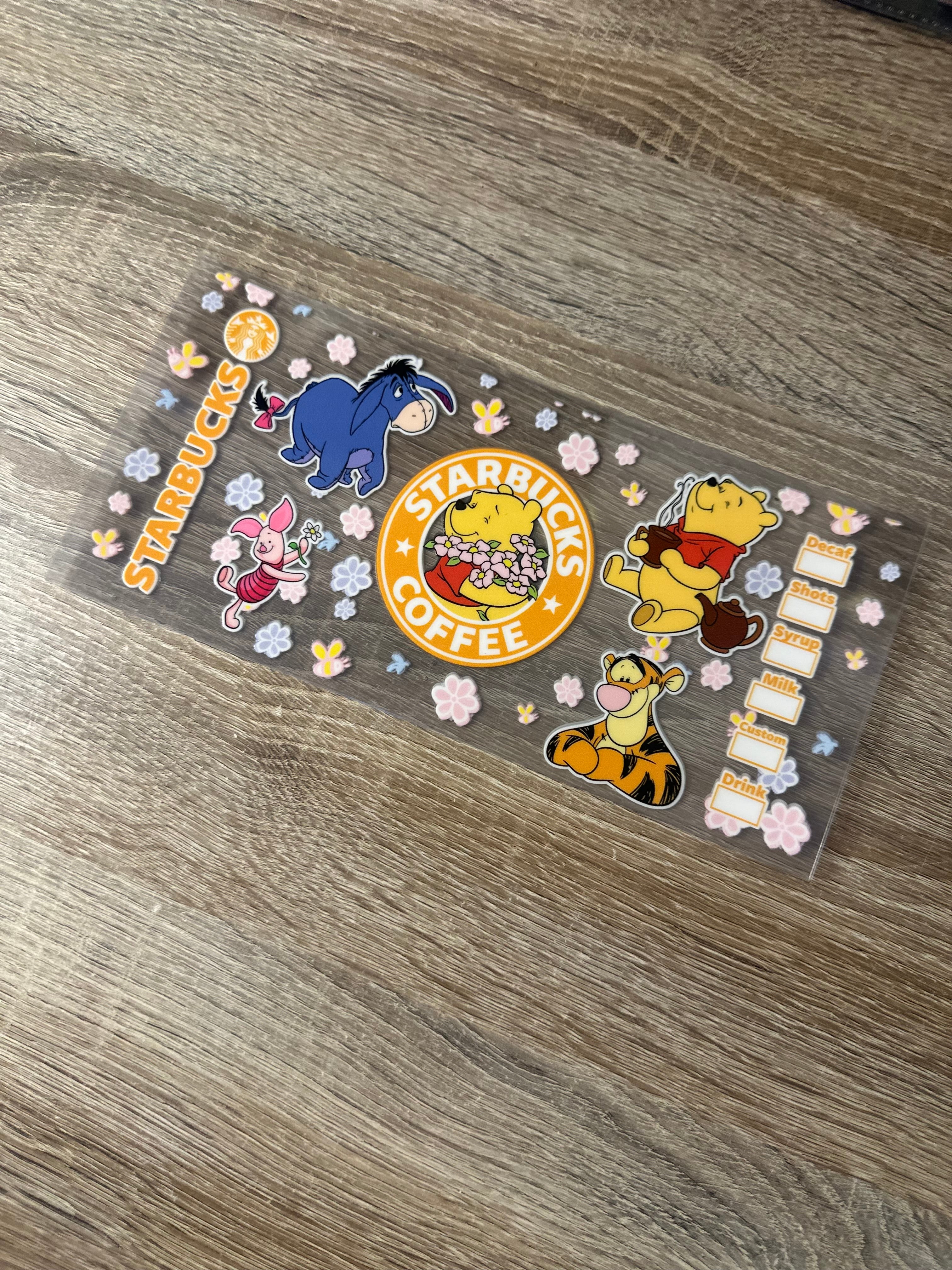 Winnie & Friends 16oz Double sided UV DTF Wrap