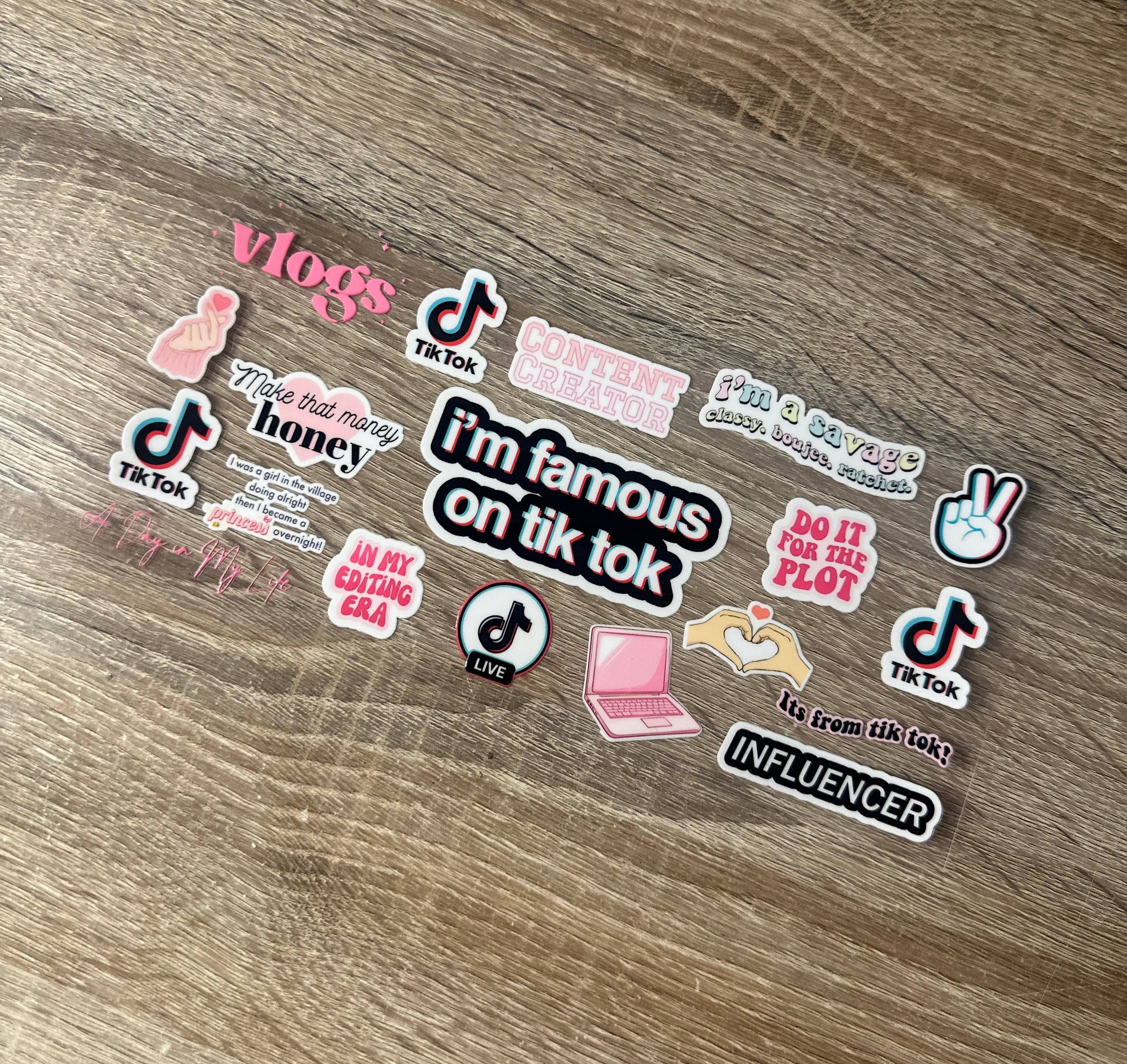 I’m famous on TT 16oz Double Sided UV DTF Wrap