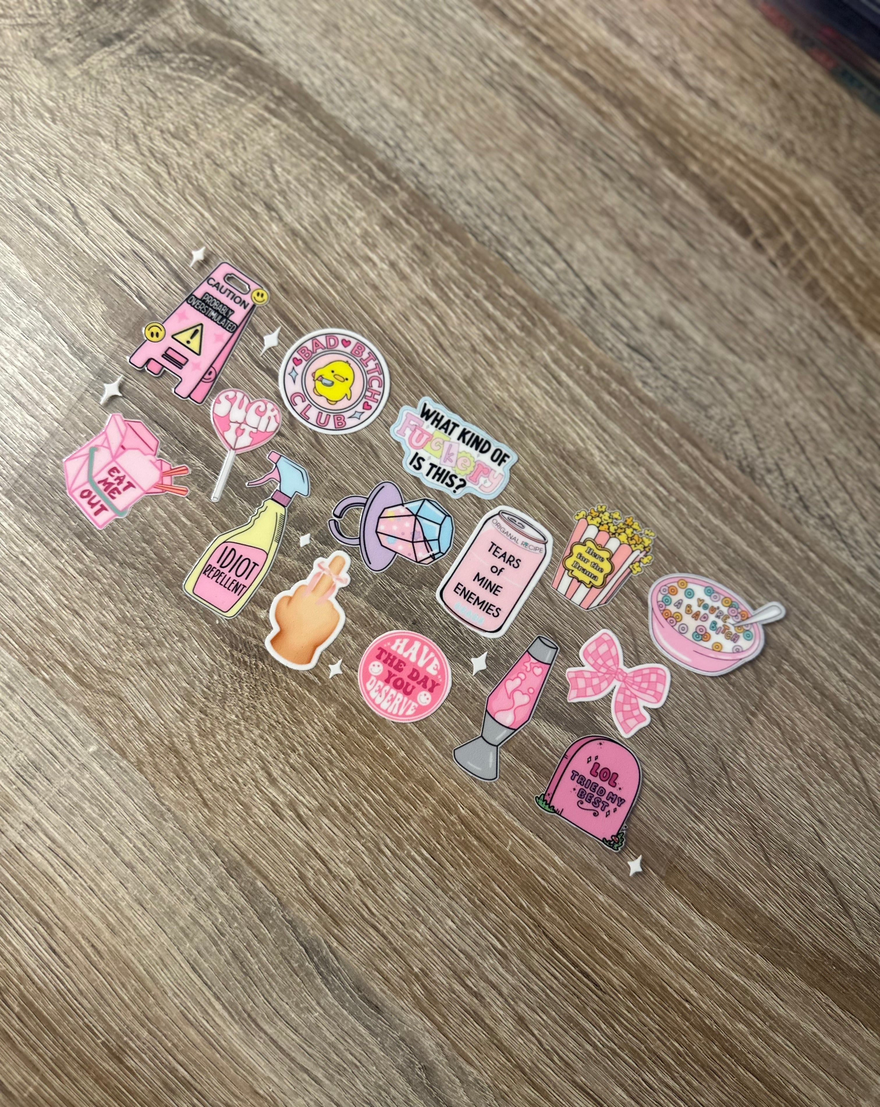 Short quotes 16oz Double Sided UVDTF Wrap