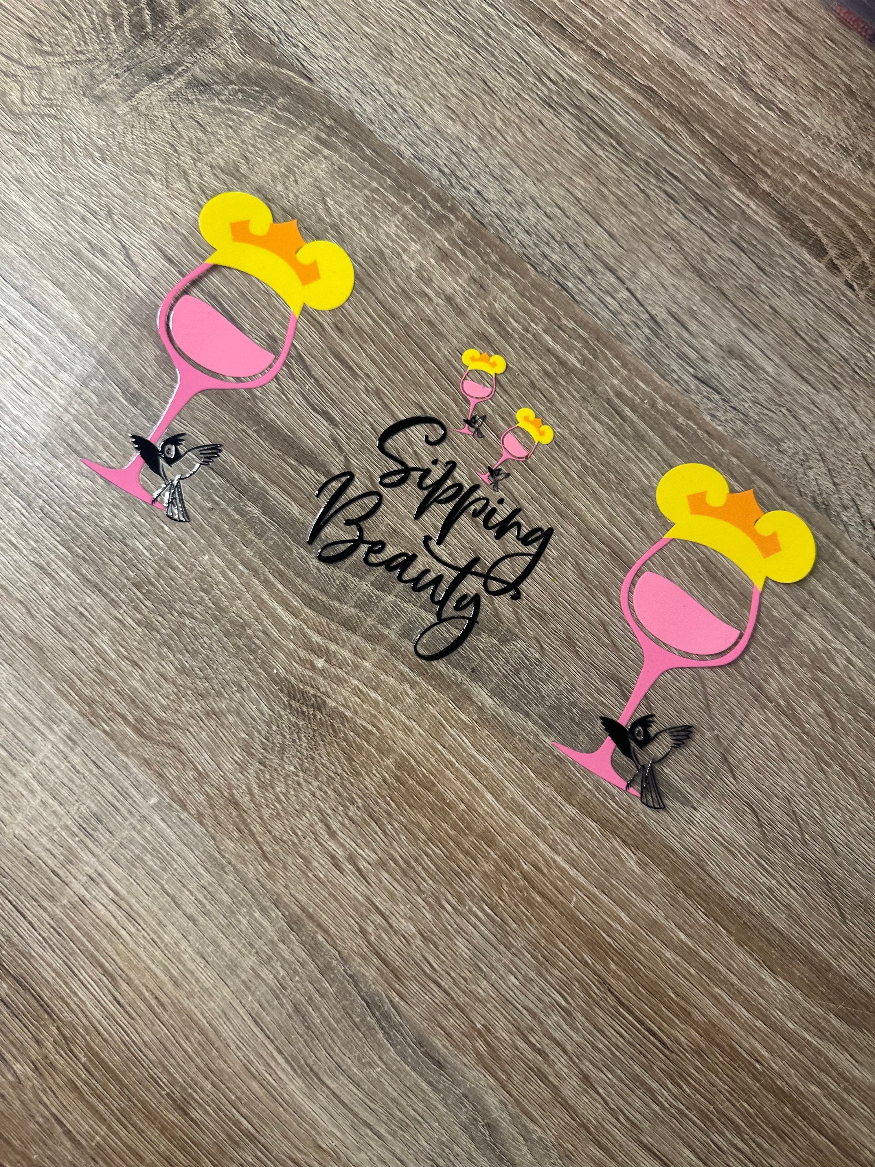 Sipping beauty 16oz Double Sided UVDTF wrap