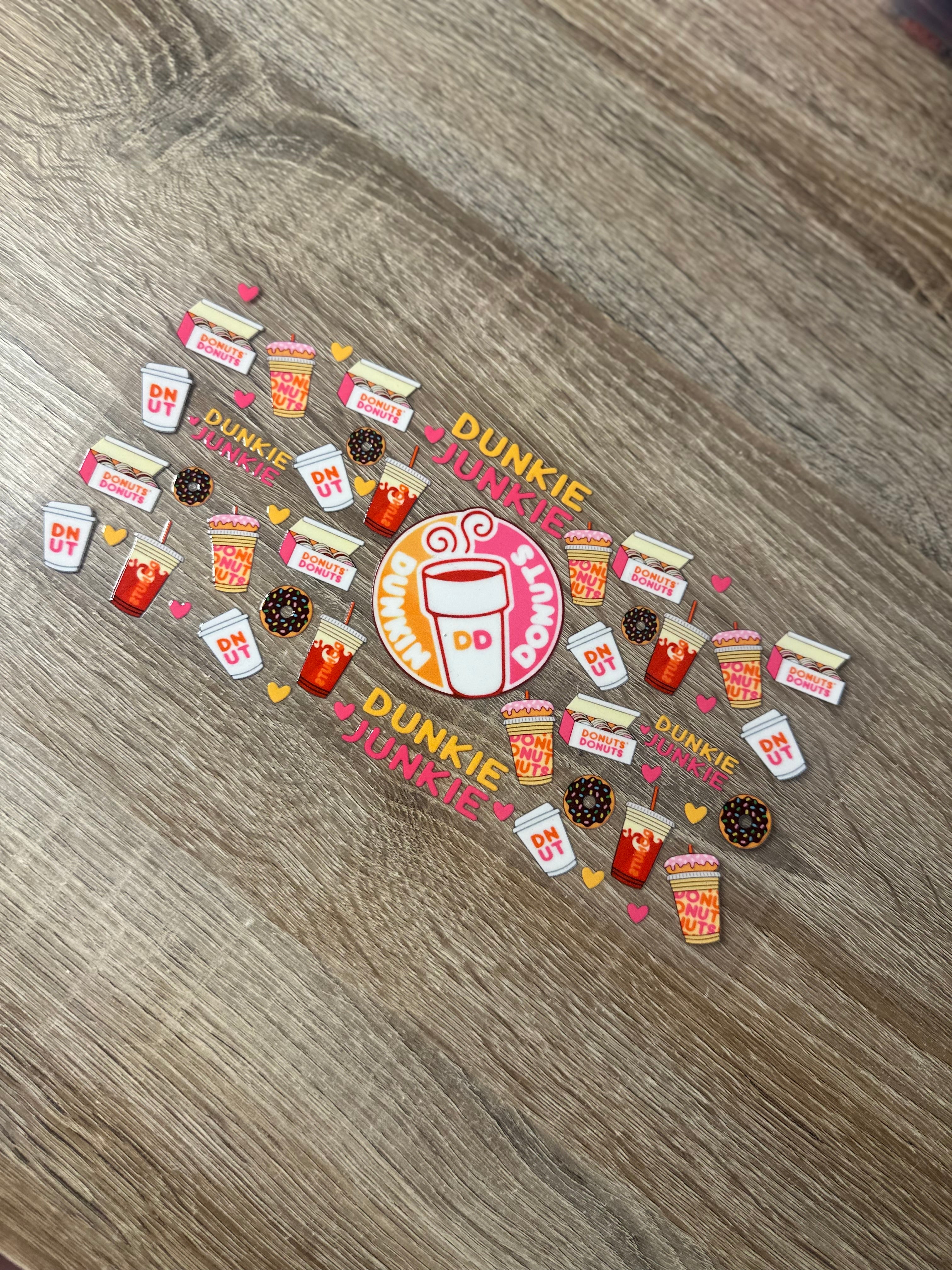 Dunkie junkie 16oz Double Sided UV DTF Wrap