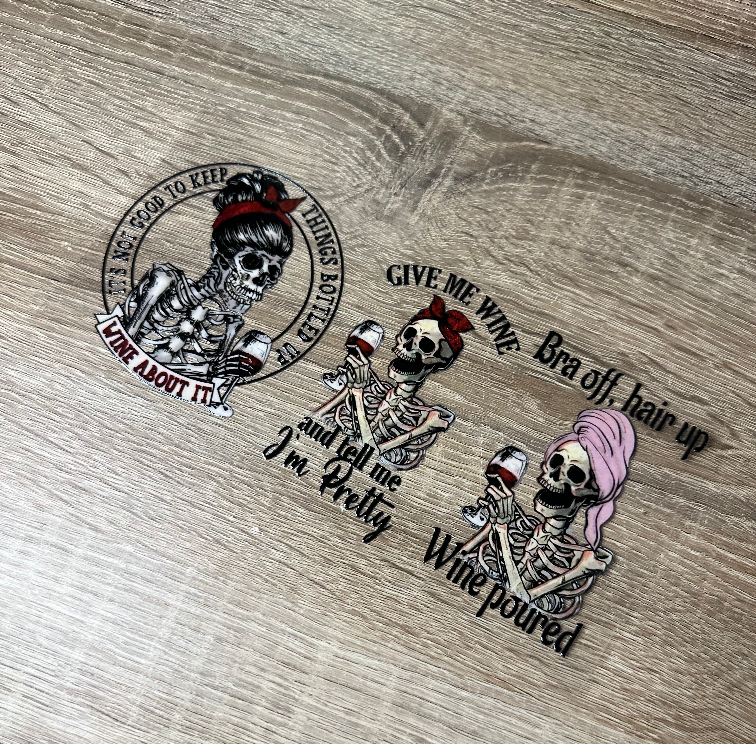 Give me wine… 16oz Double sided UV DTF Wrap