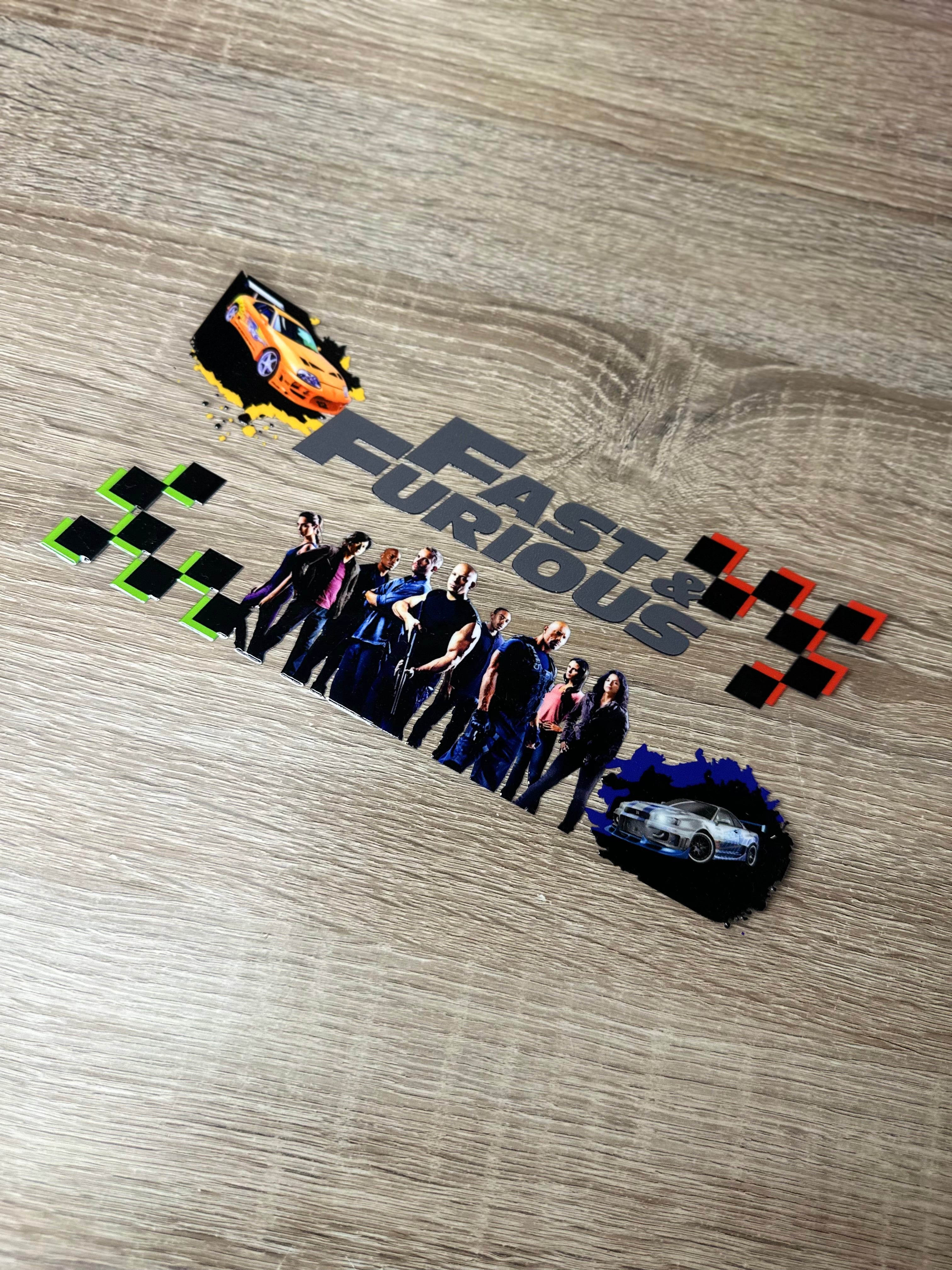 Fast & furious 16oz Double Sided UV DTF Wrap