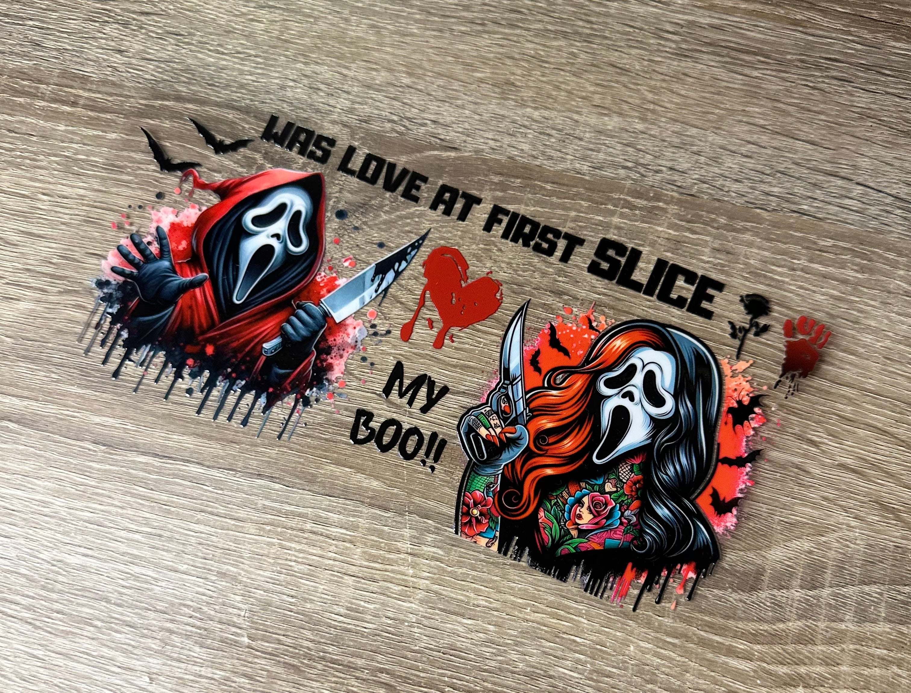 Was love at first slice 16oz Double Sided UV DTF Wrap