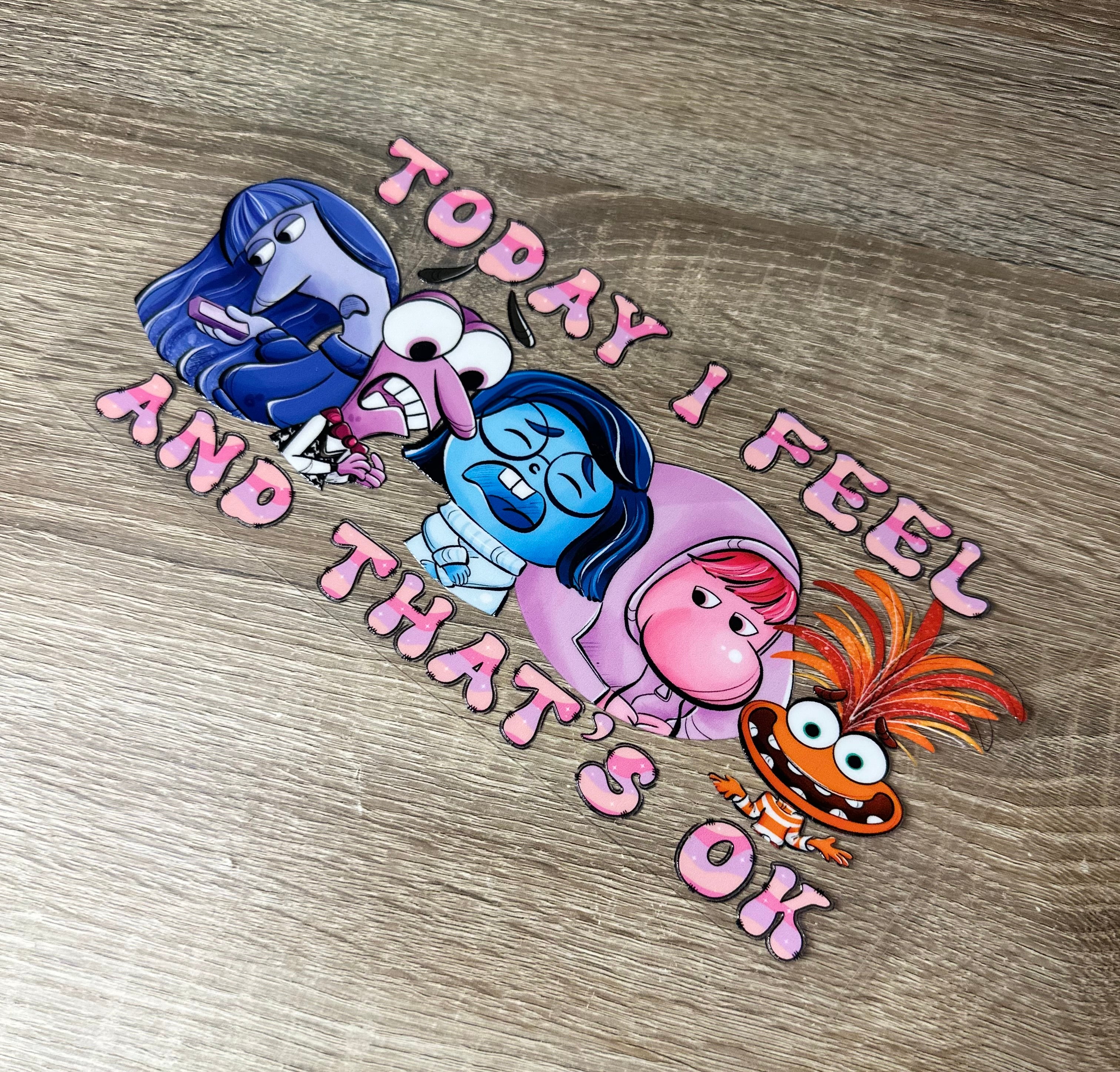 Today I feel… 16oz Double Sided UV DTF Wrap